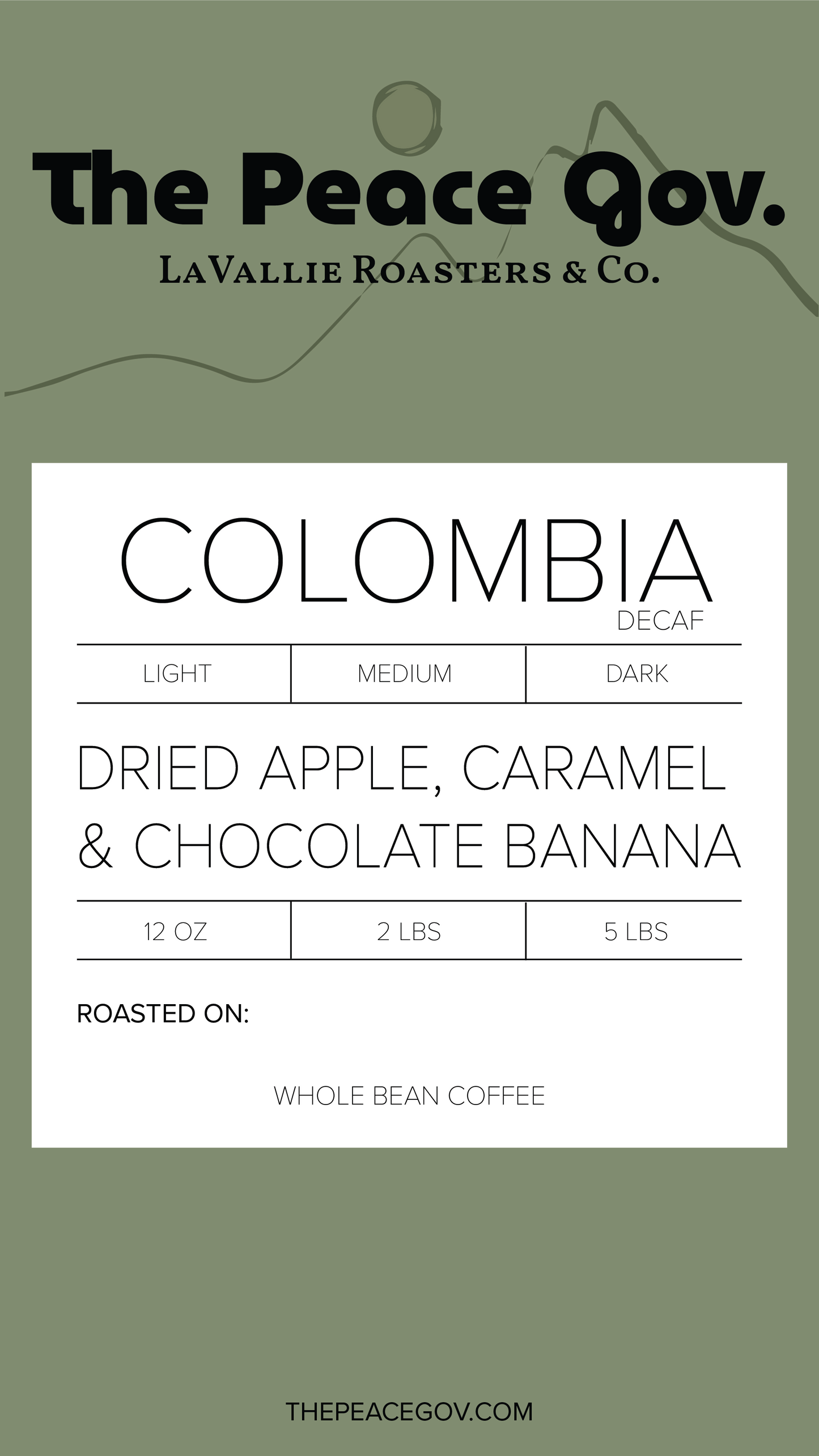 Colombia Decaf Medium Roast