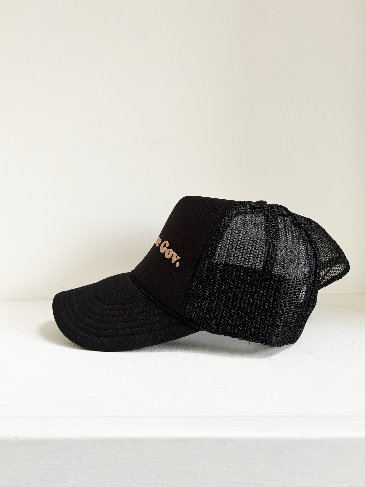 The Peace Gov. Black Trucker Hat