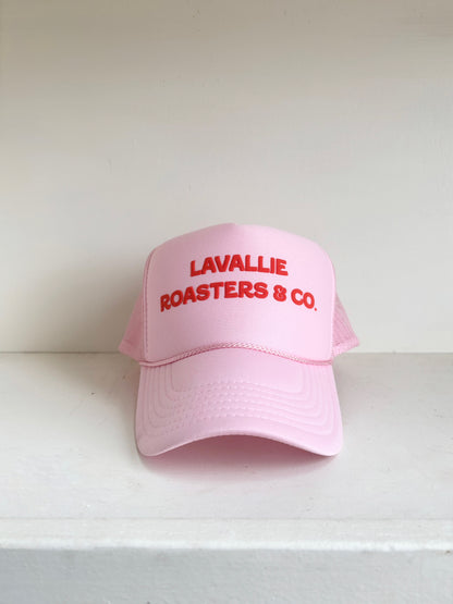 LaVallie Roasters & Co. Pink Trucker Hat