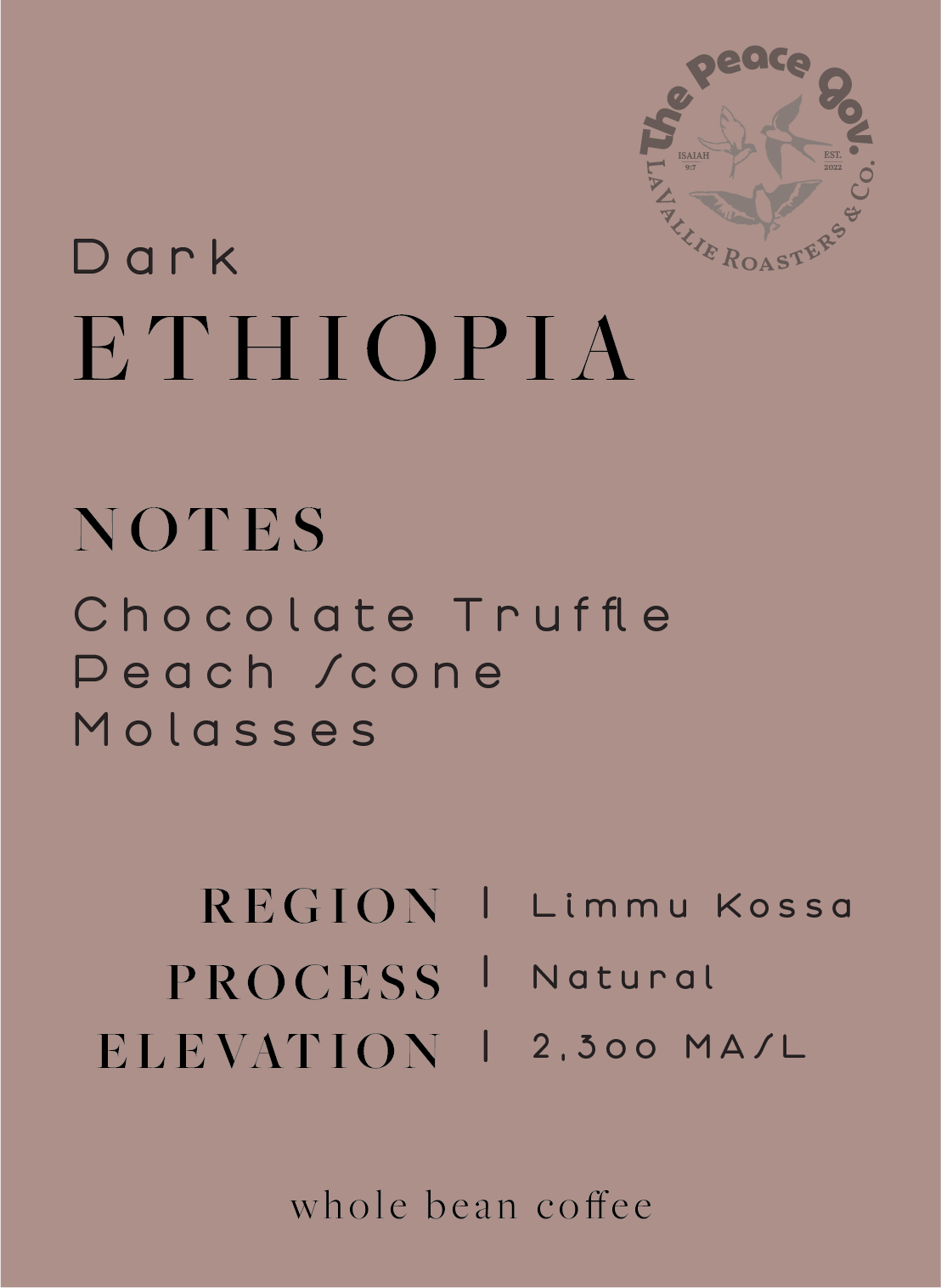 Ethiopia Dark Roast