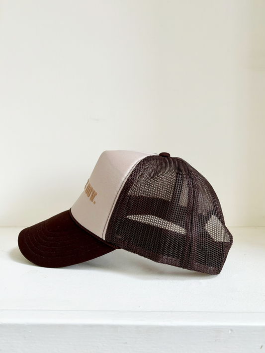The Peace Gov. Brown Trucker Hat